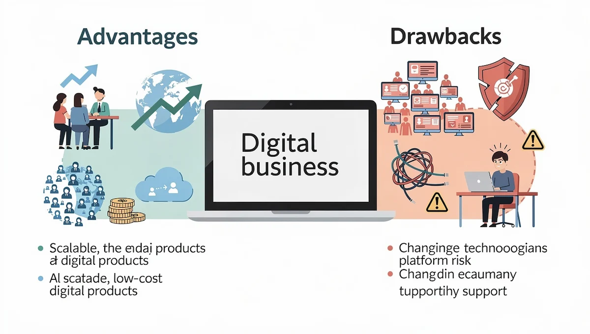Advantages and Drawbacks of a Digital Business