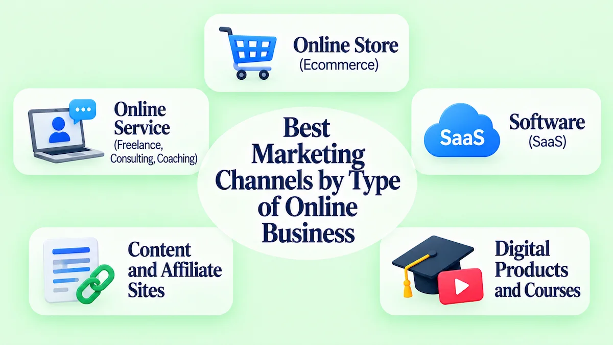 Best Marketing Channels by Type of Online Business
