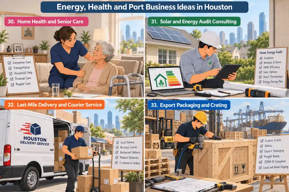 Energy, Health and Port Business Ideas in Houston