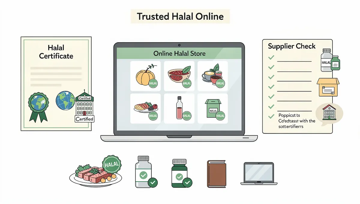 Halal certification and sourcing halal products online