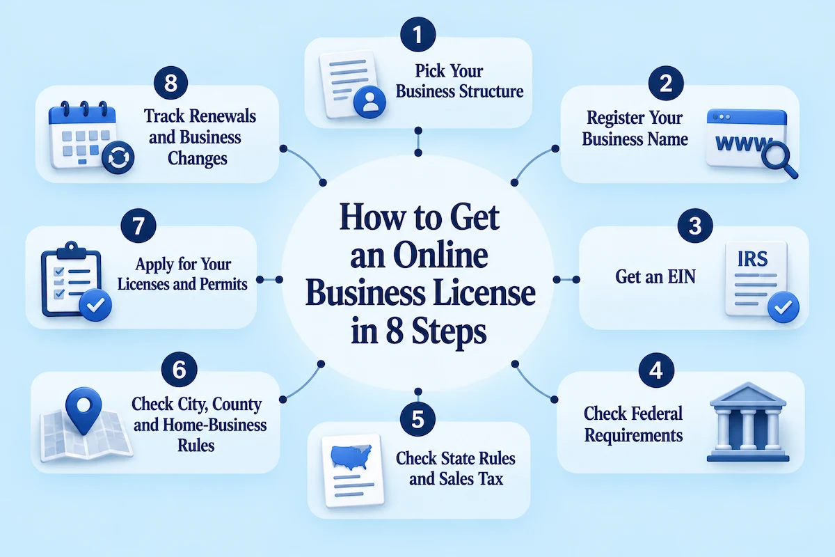How to Get an Online Business License in 8 Steps