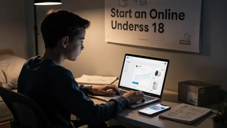 How to start an online business under 18