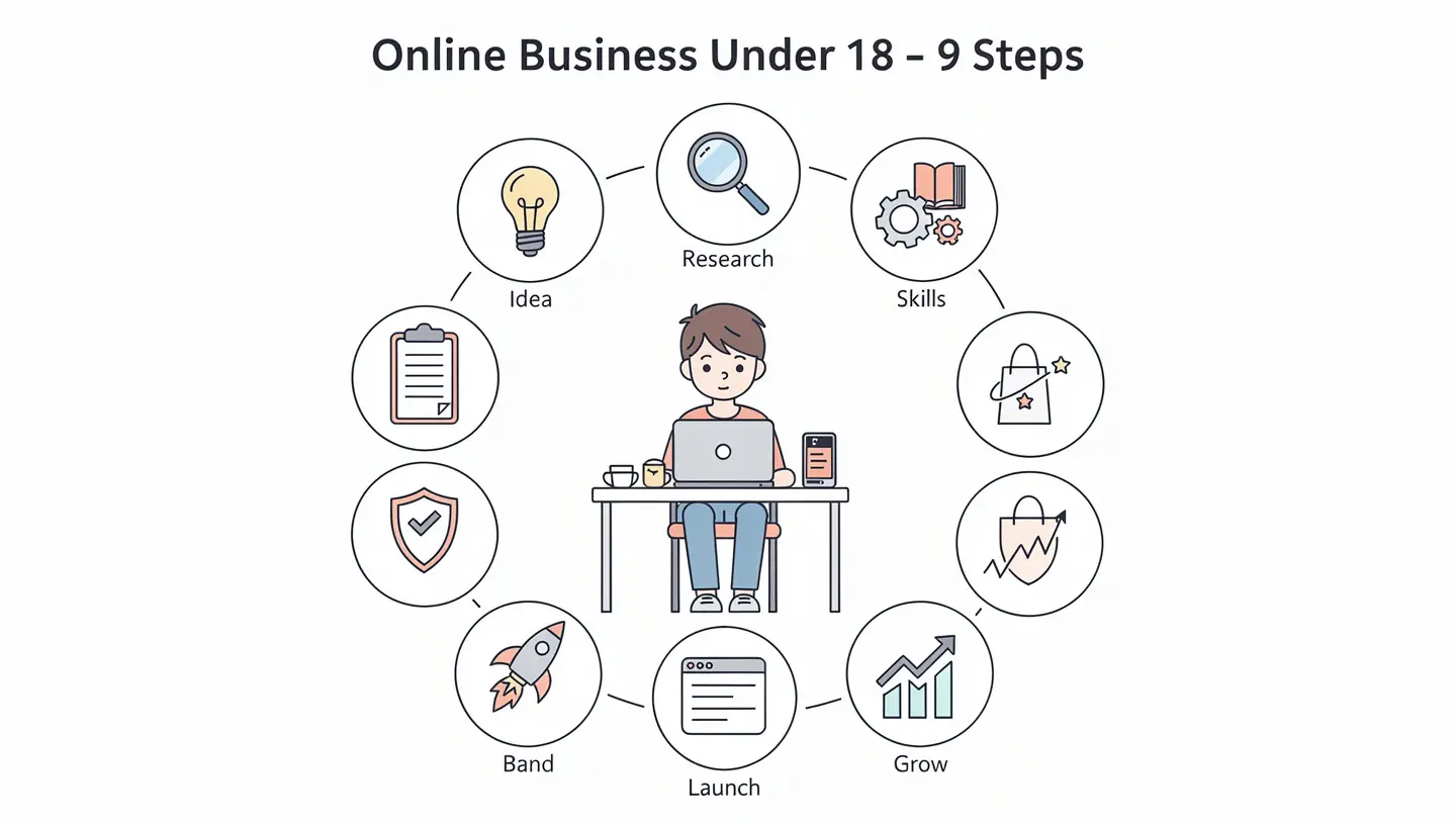 How to Start an Online Business Under 18 in 9 Steps