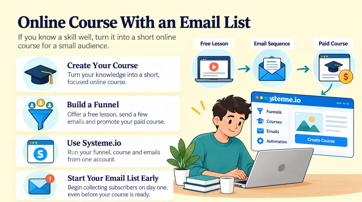 Online Course With an Email List