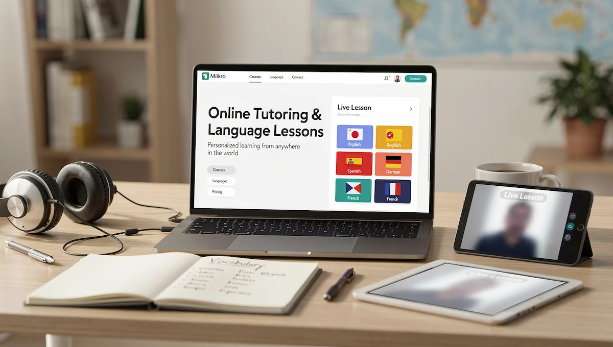 Online Tutoring and Language Lessons
