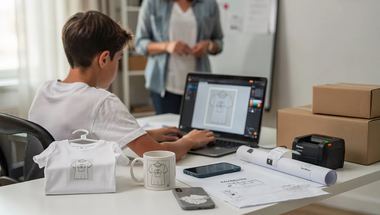 Print-on-Demand Merch at 15