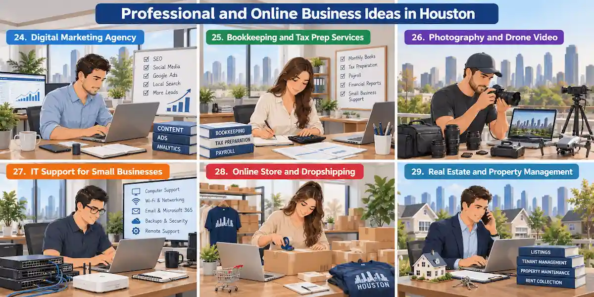 Professional and Online Business Ideas in Houston