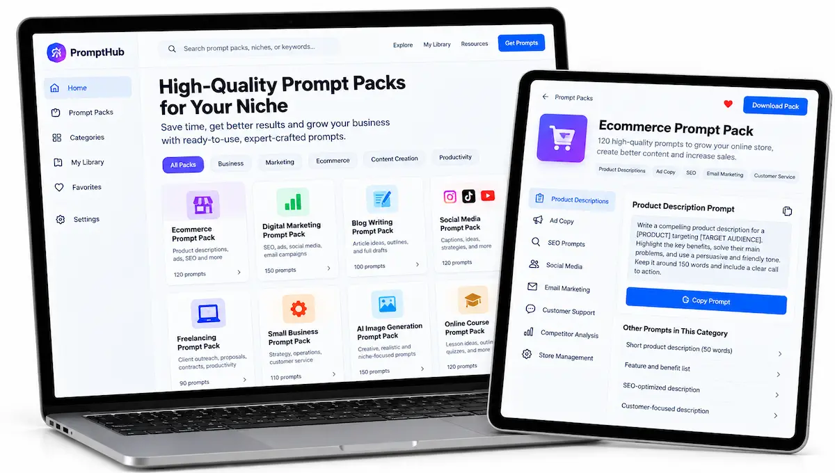 Prompt Engineering and Prompt Packs for One Niche 