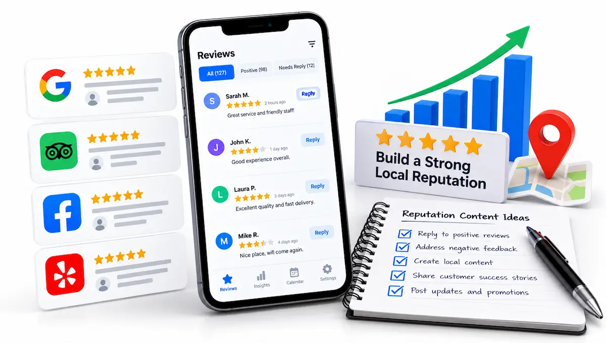 Review Responses and Local Reputation Content