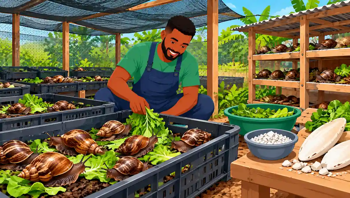 Snail farming in Ghana