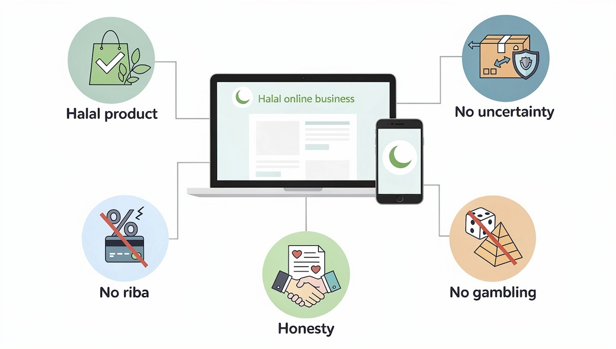 What makes an online business halal
