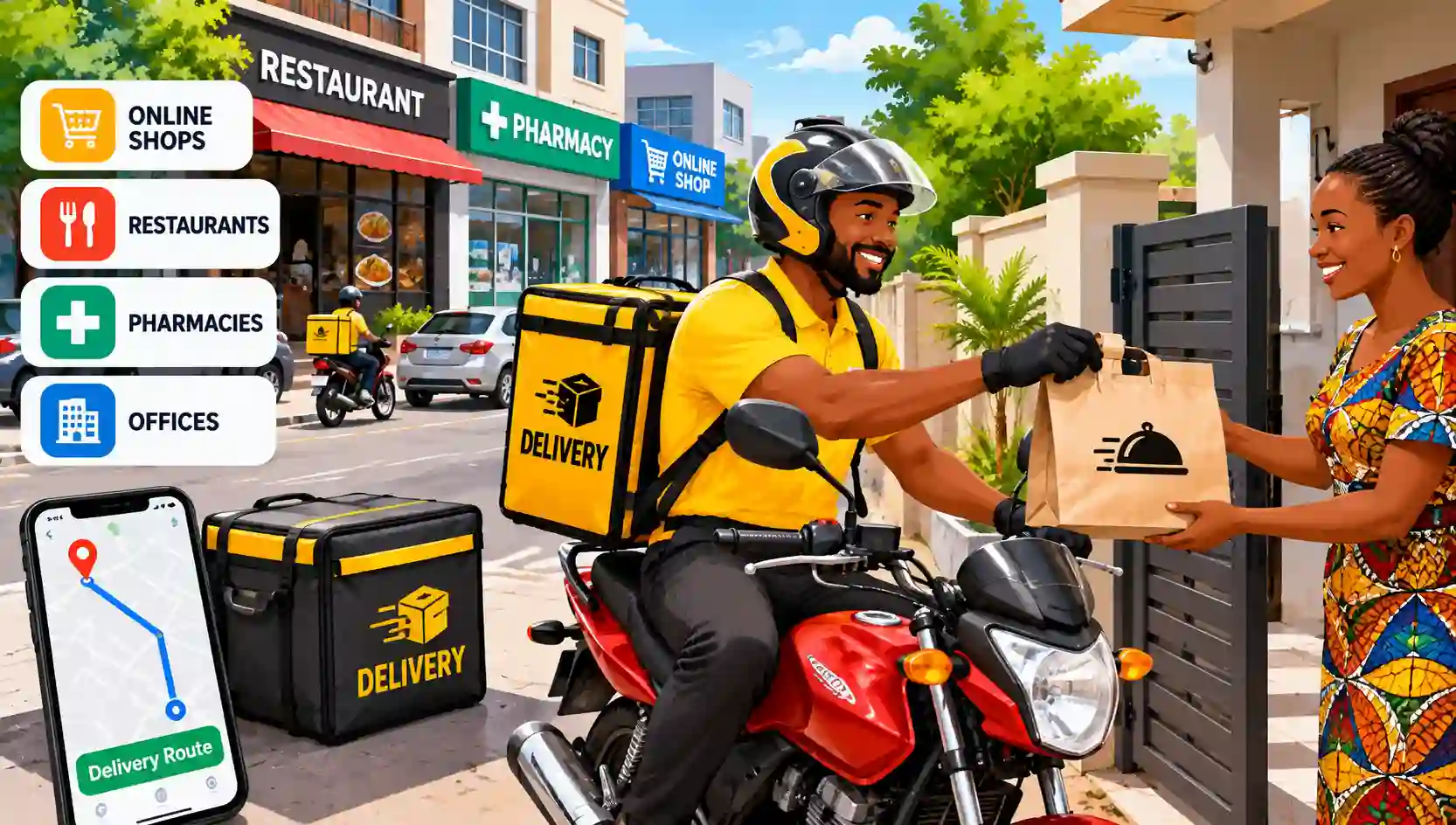 delivery business in Ghana