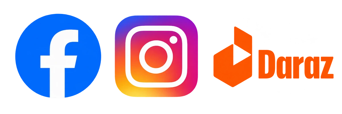 Facebook, Instagram, Daraz